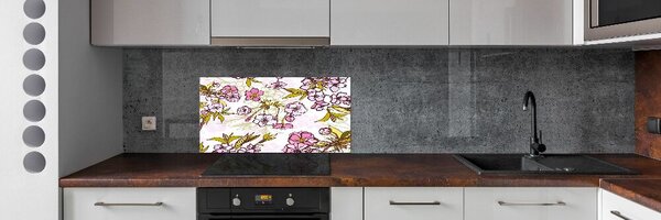 Dekorační panel sklo Květy višně pksh-63762757