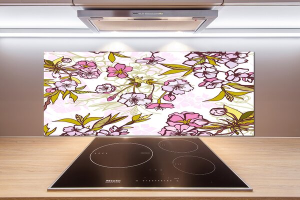 Dekorační panel sklo Květy višně pksh-63762757