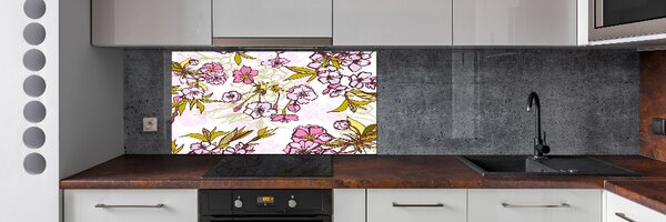 Dekorační panel sklo Květy višně pksh-63762757