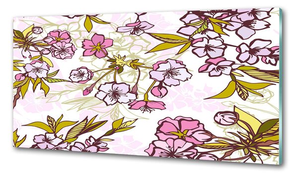 Dekorační panel sklo Květy višně pksh-63762757
