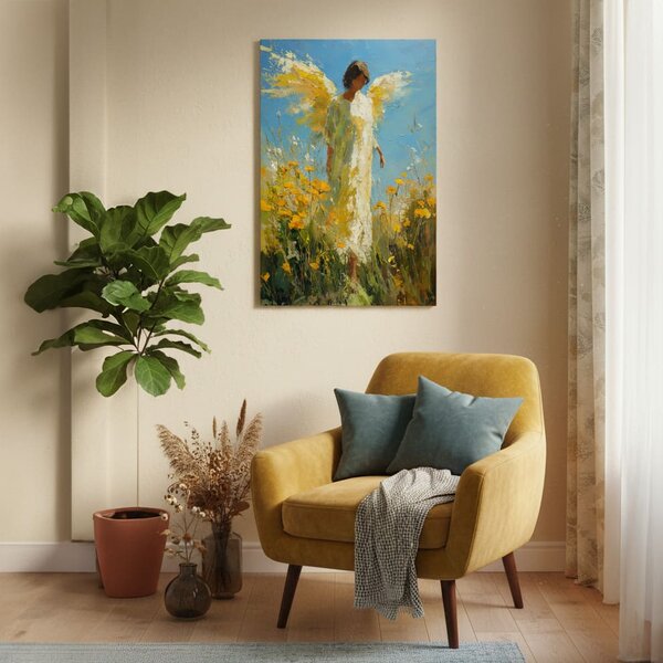Obraz anděla Světlo naděje | dotaženo rukou umělce - 40x60 cm