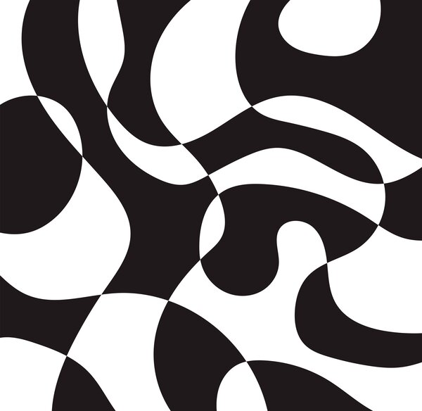 Fototapeta Černobílý vzor, Geometrické fototapety, Populární fototapety, u98575 - Tapeko.co.cz
