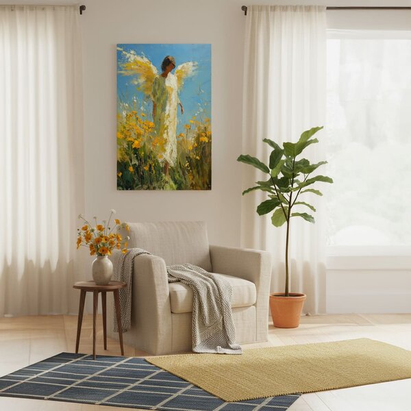 Obraz anděla Světlo naděje | dotaženo rukou umělce - 40x60 cm
