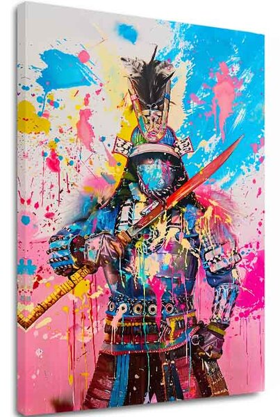 Obraz SAMURAI SPIRIT na plátně | dotaženo rukou umělce - 60x90 cm