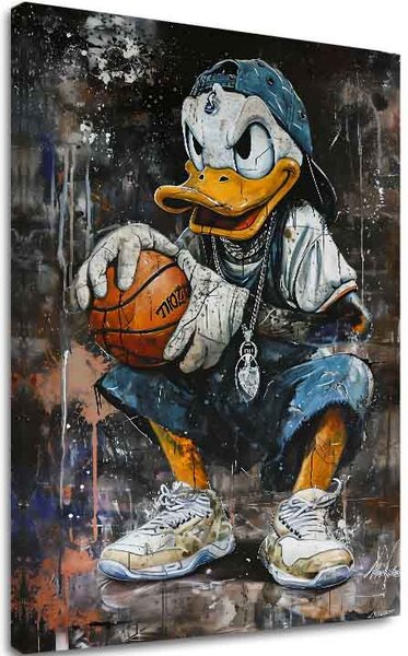 Obraz LEBRON DUCK na plátně | dotaženo rukou umělce - 60x90 cm