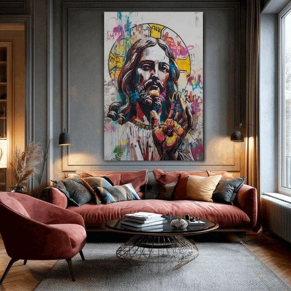 Obraz POP WARRIOR na plátně | dotaženo rukou umělce - 60x90 cm