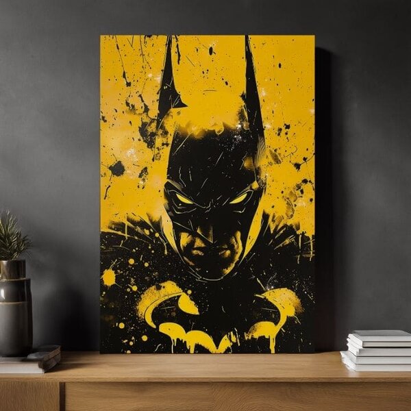 Obraz DARK KNIGHT na plátně | dotaženo rukou umělce - 60x90 cm