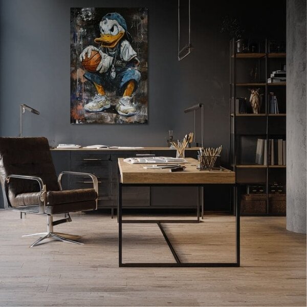 Obraz LEBRON DUCK na plátně | dotaženo rukou umělce - 60x90 cm
