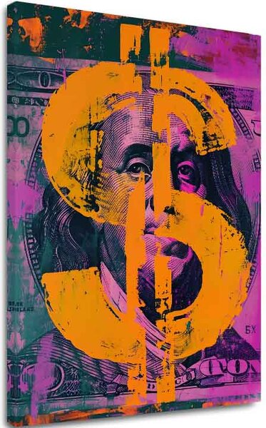 Obraz MONEY BENJAMIN na plátně | dotaženo rukou umělce - 60x90 cm