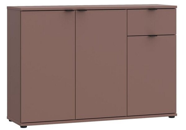 Komoda Ganymede, barva terakota, š: 120 cm