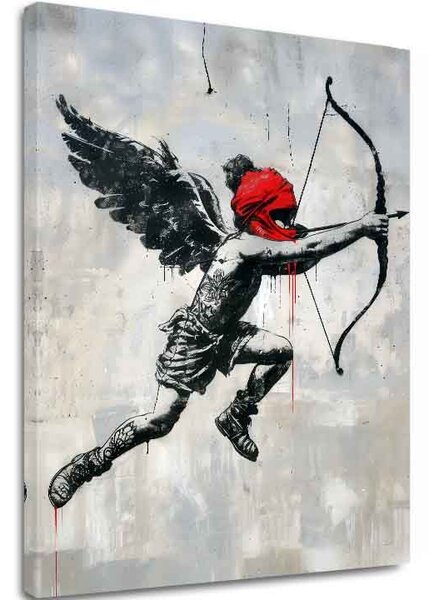 Obraz CUPID'S AIM na plátně | dotaženo rukou umělce - 40x50 cm