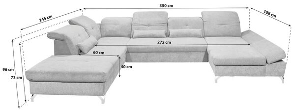 SEDACÍ SOUPRAVA, textil, kompozitní dřevo, antracitová MID.YOU - Rozkládací sedačky, Online Only