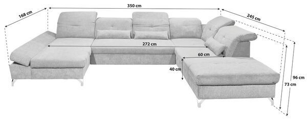 SEDACÍ SOUPRAVA, textil, antracitová MID.YOU - Rozkládací sedačky, Online Only