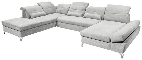 SEDACÍ SOUPRAVA, textil, světle šedá MID.YOU - Rozkládací sedačky, Online Only