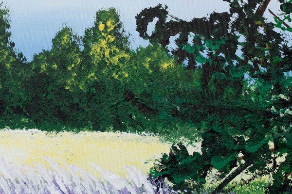 Malovaný obraz na stěnu KRAJINA 1 díl - 70x100 cm