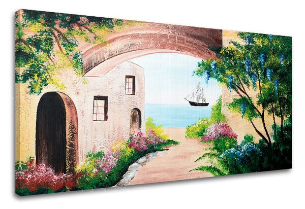 Malovaný obraz na stěnu KRAJINA 1 díl - 50x100 cm