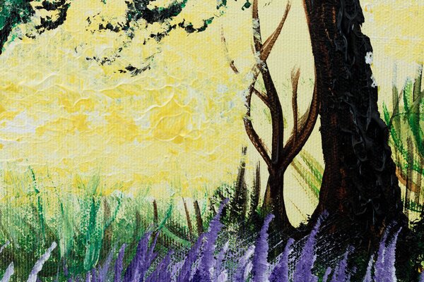 Malovaný obraz na stěnu KRAJINA 1 díl - 70x100 cm