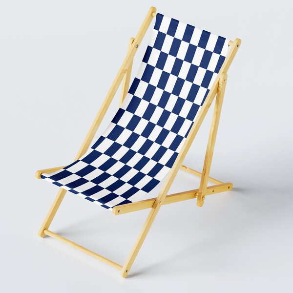 Venkovní látka Pergola (Oxford), 200 g/m², šíře 160 cm, bílo-modrá šachovnice 5x10 cm