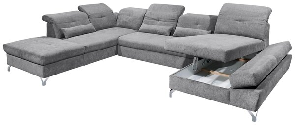 SEDACÍ SOUPRAVA, textil, tmavě šedá MID.YOU - Rozkládací sedačky, Online Only