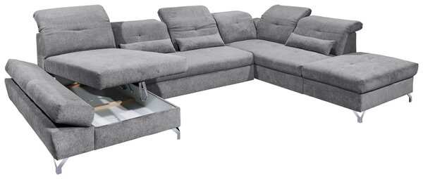 SEDACÍ SOUPRAVA, textil, tmavě šedá MID.YOU - Rozkládací sedačky, Online Only