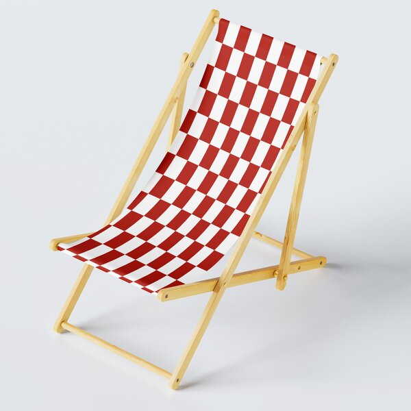 Venkovní látka Pergola (Oxford), 200 g/m², šíře 160 cm, bílo-červená šachovnice 5x10 cm