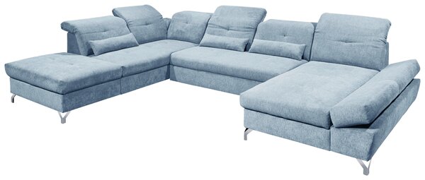 SEDACÍ SOUPRAVA, textil, modrá MID.YOU - Rozkládací sedačky, Online Only