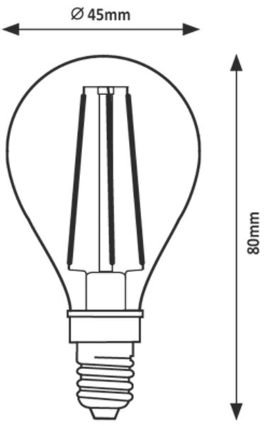 Rabalux Filament-Led žárovka 1x6 W 2700 K E14 2016