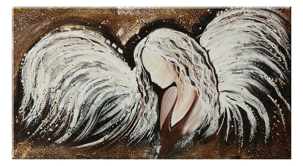 Ručně malovaný obraz na stěnu ANDĚL - 120x60 cm