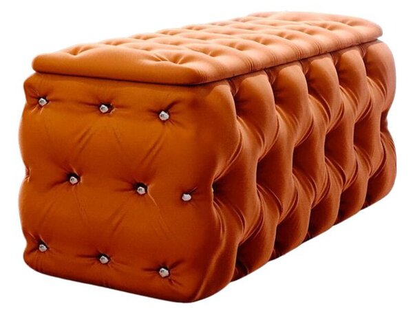 (4339) Lesond elegantní taburet oranžový 128 cm