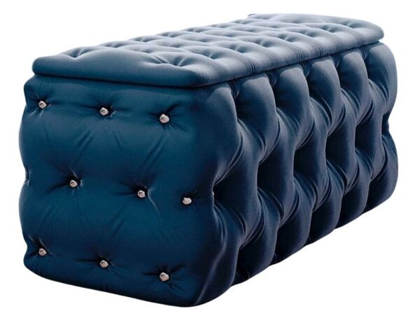 (4341) Lesond elegantní taburet modrý 128 cm