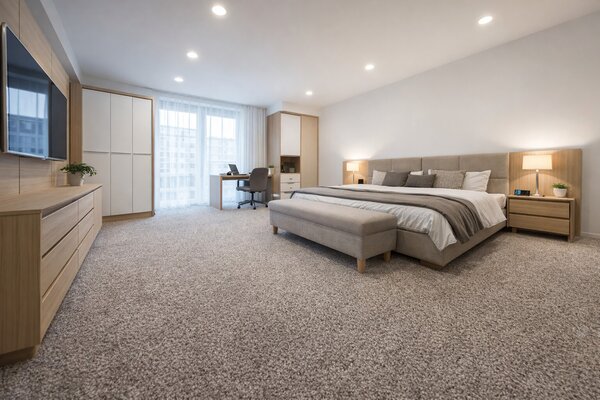 Lano, Metrážový koberec Bloom 230, na míru, šíře 4m,5m, hnědá, ab (mřížka), chodba / předsíň