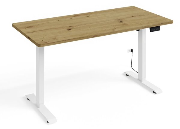 BIM Nastavitelný elektrický stůl BIMOTION 1S 140x70 Barva: Černý mat/bílý mat