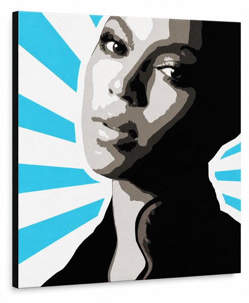 Ručně malovaný obraz POP Art BEYONCÉ 1 kus bey5 - 50x50 cm