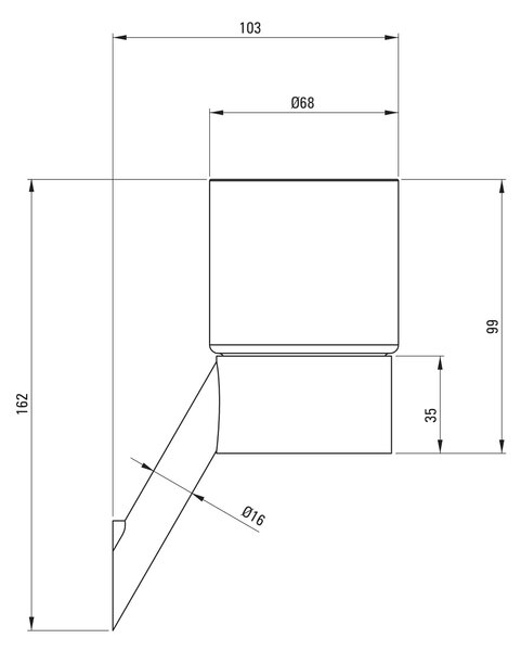 Deante Silia kelímek na kartáčky bílá-černá ADIN911