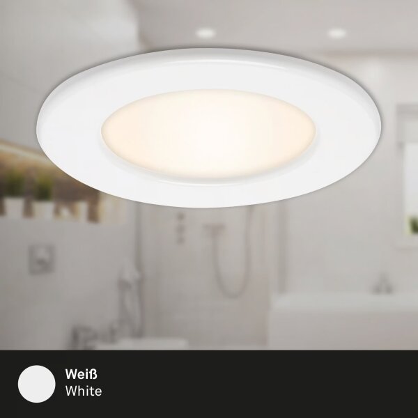SADA 3x LED Koupelnové podhledové svítidlo LED/6W/230V 3000K IP44 bílá