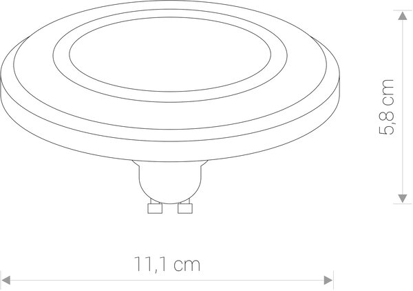Nowodvorski Lighting led žárovka 1x9 W 4000 K GU10/ES111 9211