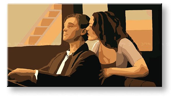 Ručně malovaný obraz POP Art TITANIC 1 kus tt - 75x40 cm