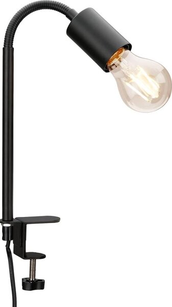 LED Lampa s klipem 1xE27/4,2W/230V 2700K černá