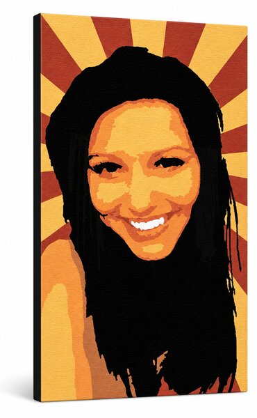 Ručně malovaný obraz POP Art Dívka 1 kus 90x50cm zuz - 40x70 cm