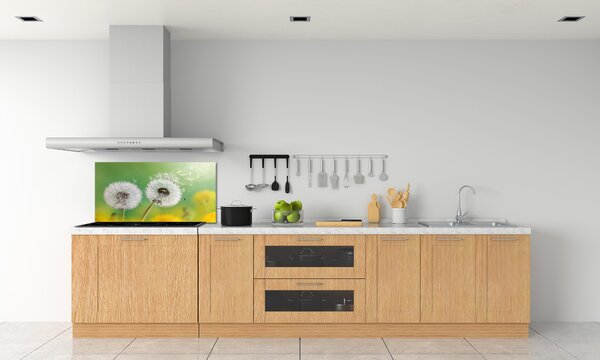 Skleněný panel do kuchynské linky Pampelišky pksh-64415143
