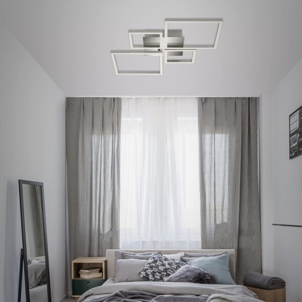 LED Stmívatelné stropní svítidlo LED/42W/230V 3000K matný chrom