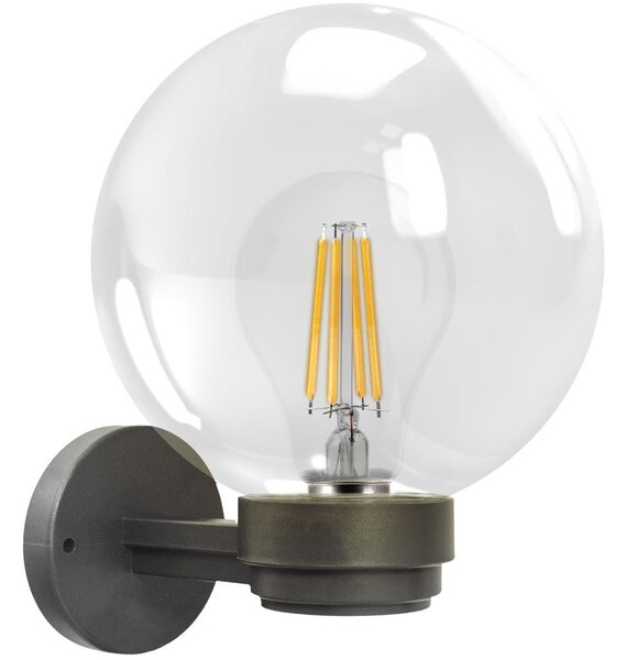 Brilagi - Venkovní nástěnné svítidlo HARBOR 1xE27/40W/230V IP33 antracit/čirá