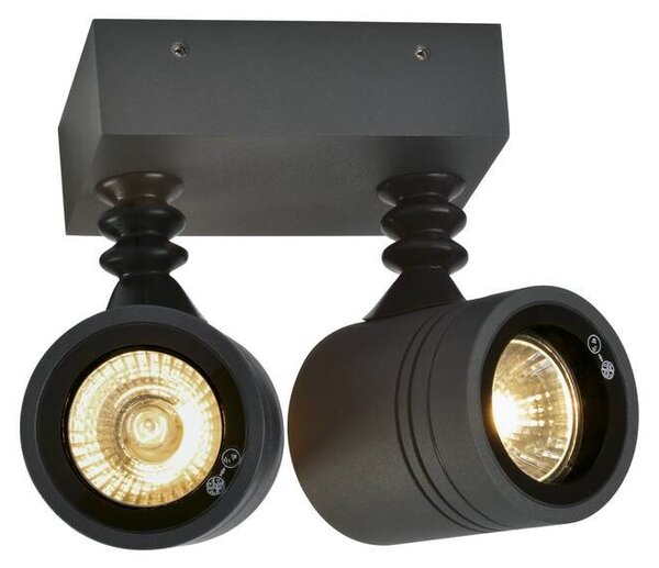 LA 233095 Nástěnné svítidlo NEW MYRA WALL SPOT, antracit, 2xGU10, max. 2x50 W, IP55 - BIG WHITE (SLV)