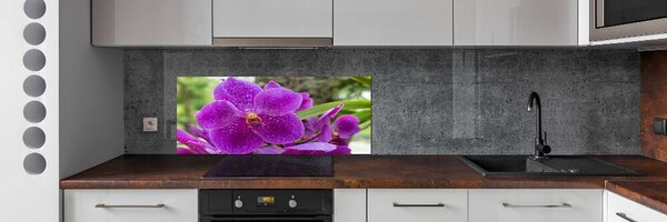 Skleněný panel do kuchynské linky Orchidej pksh-64607986