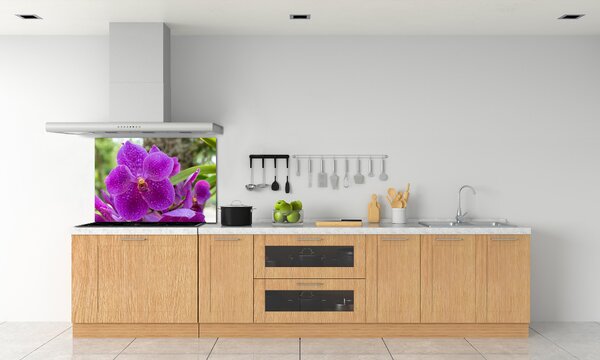 Skleněný panel do kuchynské linky Orchidej pksh-64607986