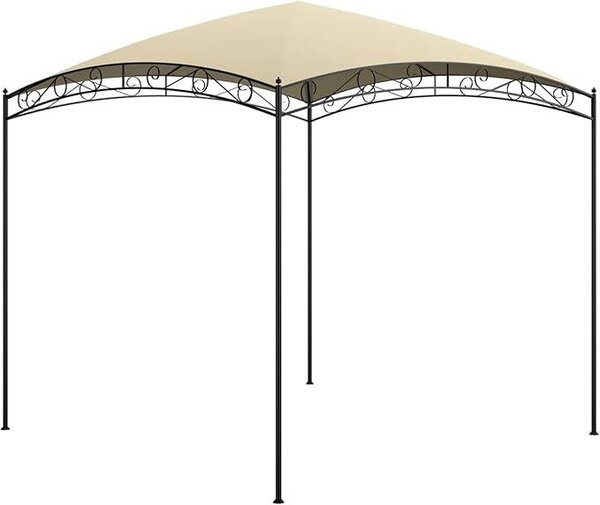 Pavilon 3x3, zahradní pavilon, pergola 3x3, pavilon se stříškou, pavilon 3x3x2,65 m, barva krémová, hmotnost 180 g/m²