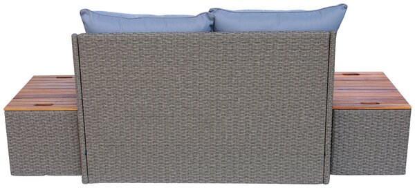 TERASOVÁ SEDACÍ SOUPRAVA dřevo, kov, plast, textil Ambia Garden - Online Only zahradní nábytek, Online Only