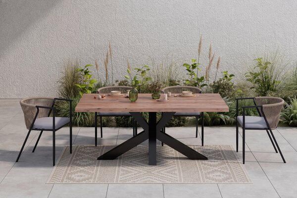 ZAHRADNÍ STŮL, dřevo, kov, 180/76/100 cm Ambia Garden - Online Only zahradní nábytek, Online Only