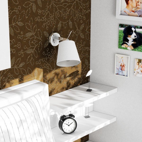 JERSEY nástěnná bílá chrom 230V E27 42W - RED - DESIGN RENDL