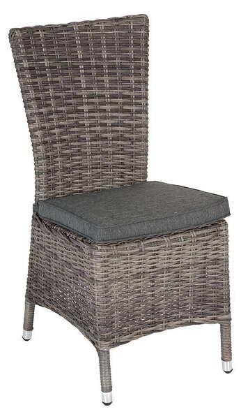Ratanové křeslo jídelní BORNEO LUXURY (šedá)